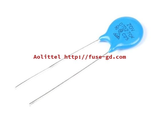 Standard D Series 7mm Disc 07D271K 271 270V Zinc Oxide Metal Oxide Varistor 175VAC 225VDC Voltage Dependent Resistor